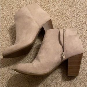 Tan booties